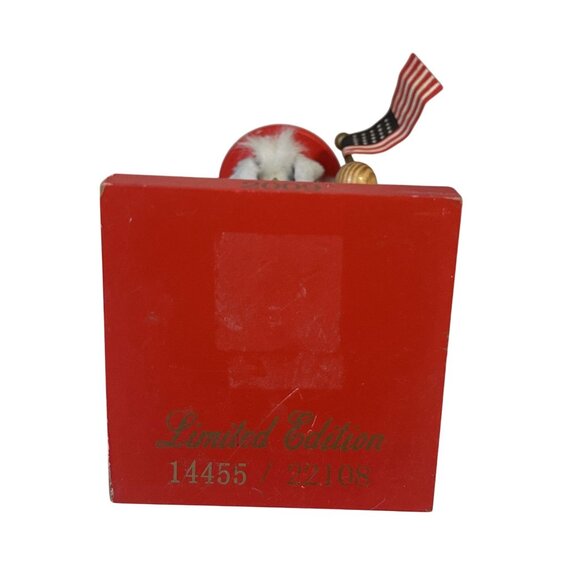 Nutcracker Patriotic Uncle Sam Nutcracker Wood 2009 15" Tall Missing Nose - Picture 6 of 7